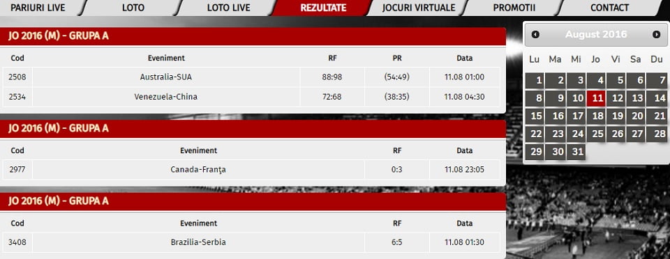 SenatorBet Rezultate Meciuri