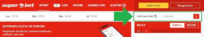 Verificare Bilet Superbet